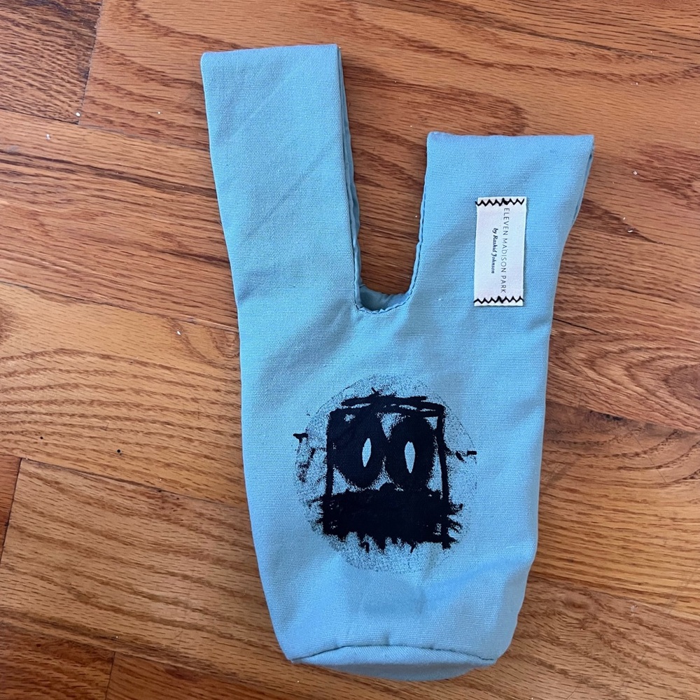 NWOT Rashid Johnson/Eleven Madison Park NYC Small Tote Bag in Light Blue